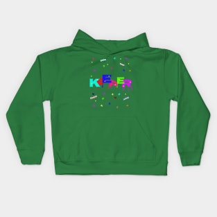 The game of letters develops the imagination and pleases the brain)) Kids Hoodie